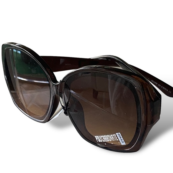 Oversized Sunglasses Dark Goth Brown Streetwear BALLETCORE Casual NWT - Picture 2 of 12